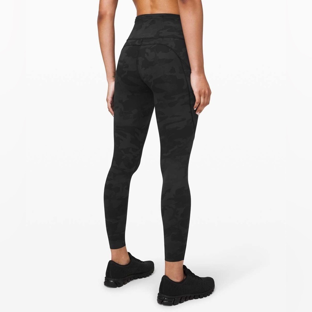 Lululemon Fast and Free Tight II 25" *Non-Reflective Incognito Camo Multi Grey 6